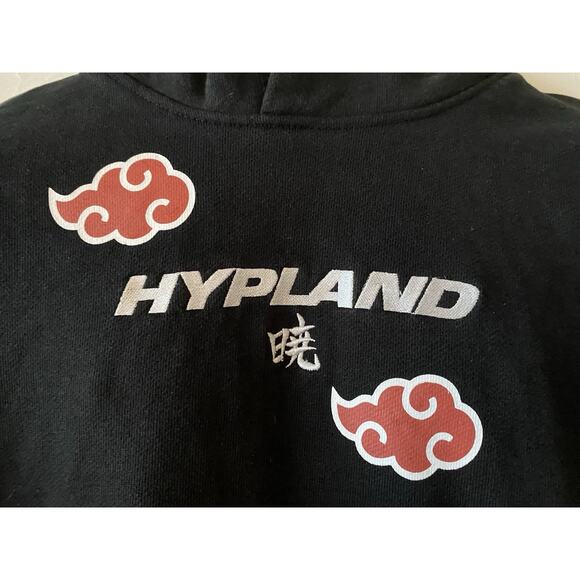NARUTO x Hypland Size M Hoodie Sweatshirt Shippuden Akatsuki Clouds 46"ch 26"L - Picture 2 of 8